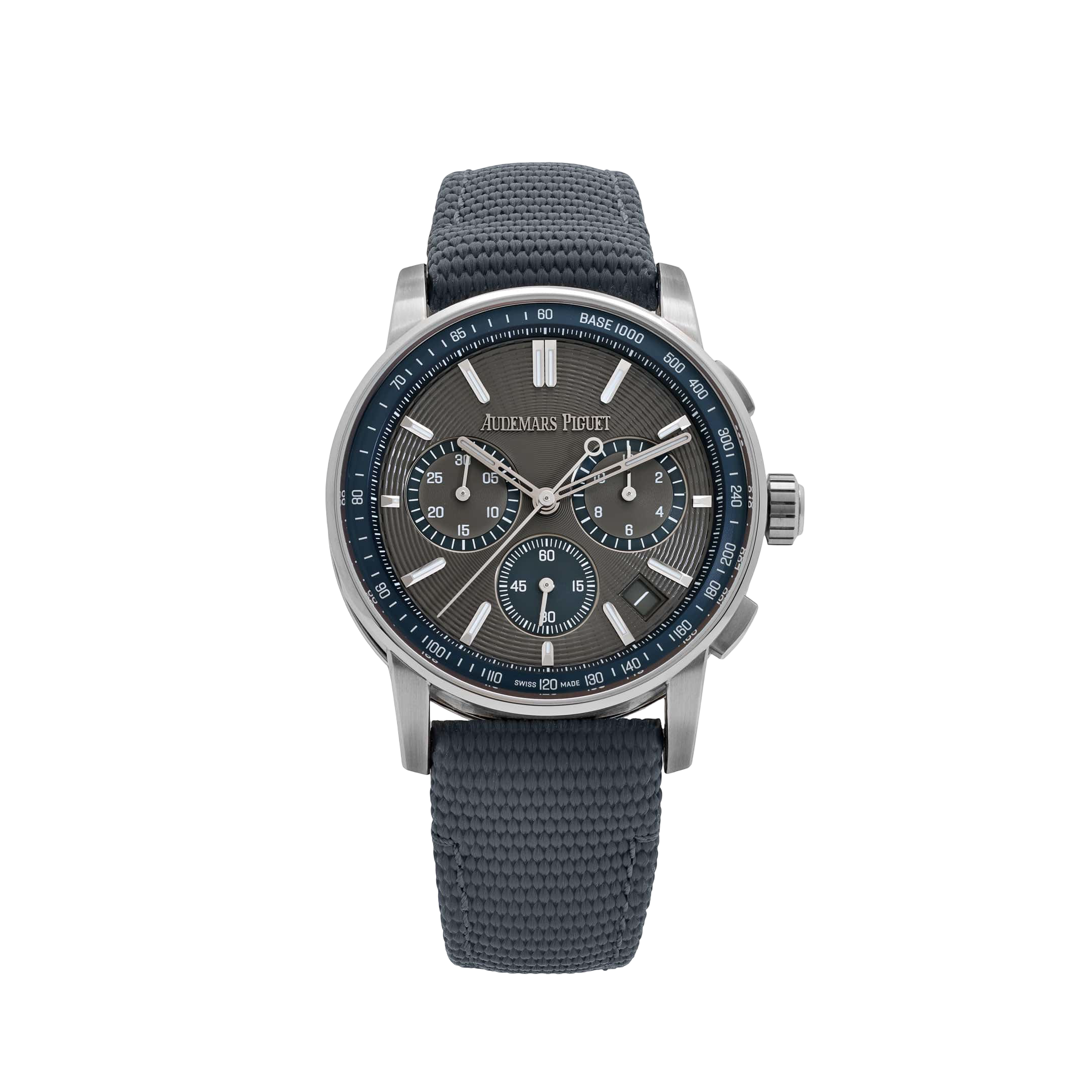 Audemars Piguet Code 11.59 Selfwinding Chronograph 26393ST.OO.A009KB.01 Stainless Steel Grey Dial Blue Accents (2025)