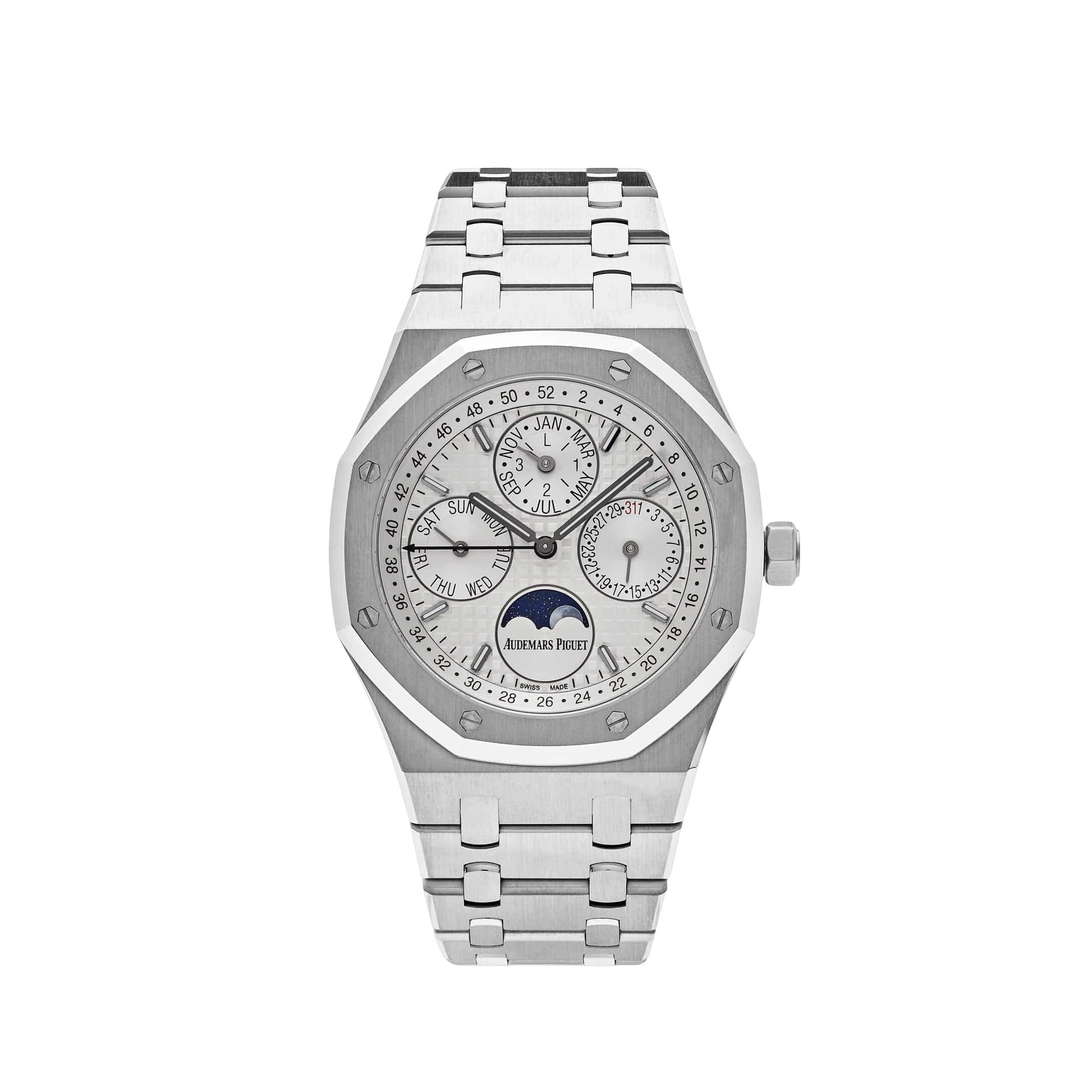 Audemars Piguet Royal Oak 26574ST.OO.1220ST.01 Perpetual Calendar Stainless Steel White Dial (2016)