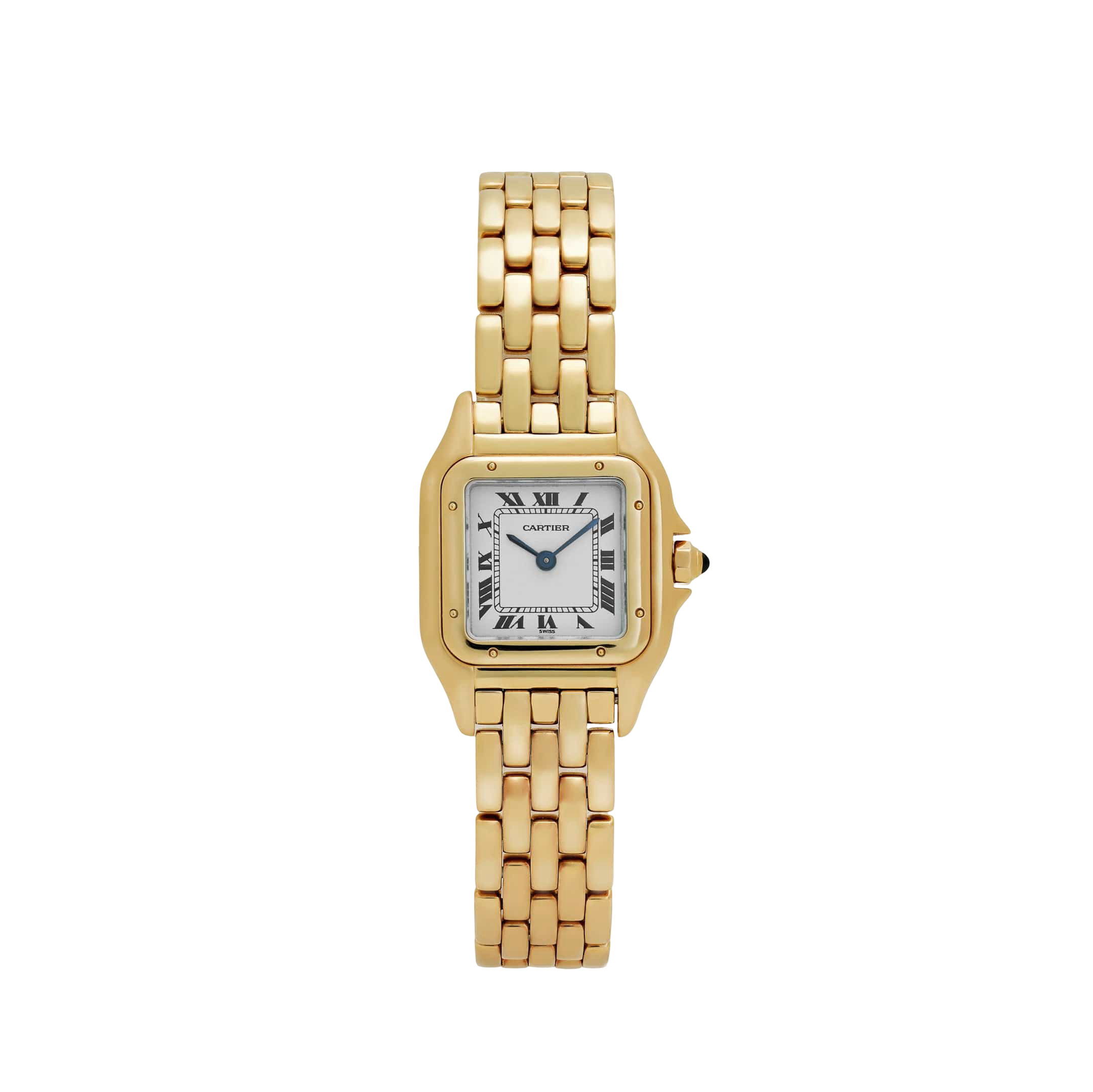 Cartier Panthere W25022B9 'Ladies' Yellow Gold White Dial Quartz