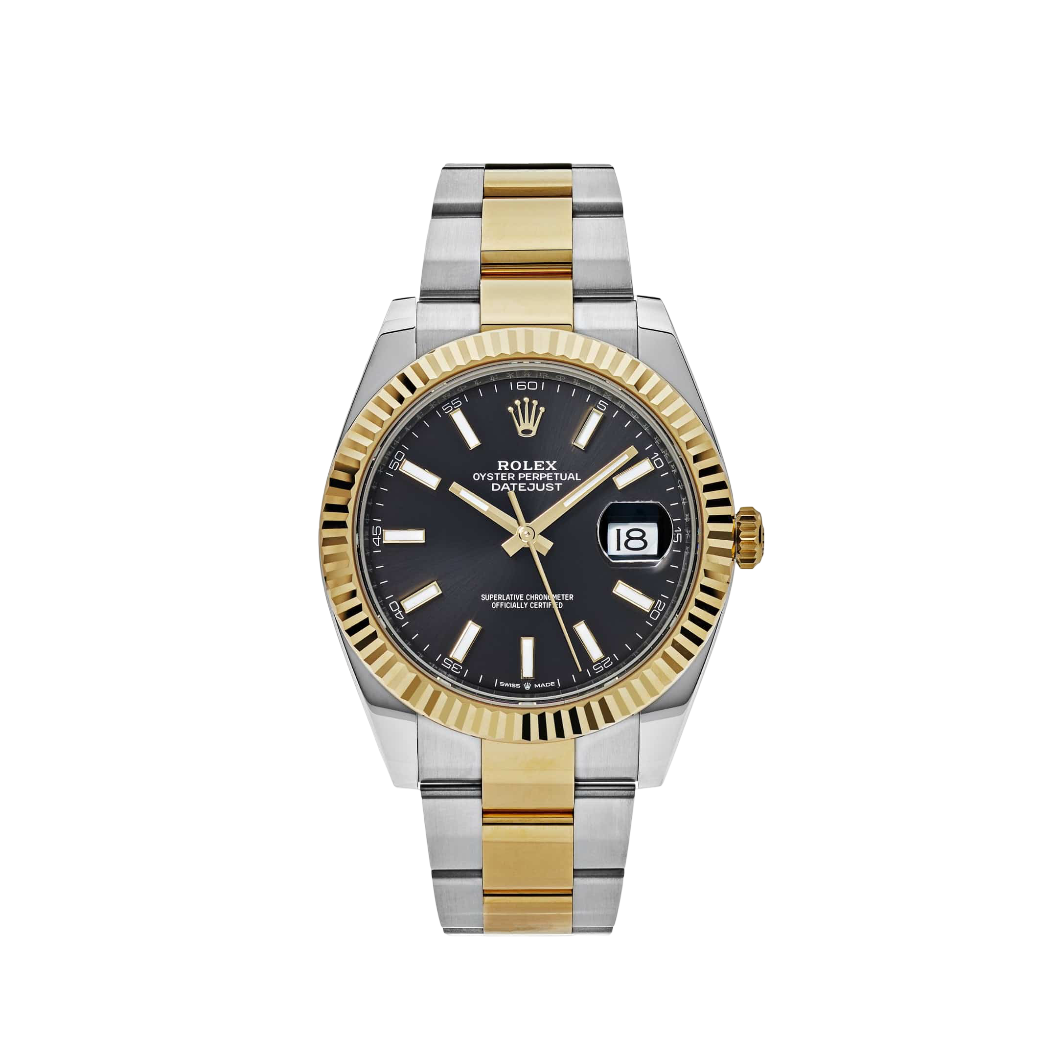 Rolex Datejust 41 126333 Yellow Gold Stainless Steel Black Dial Oyster (2025)