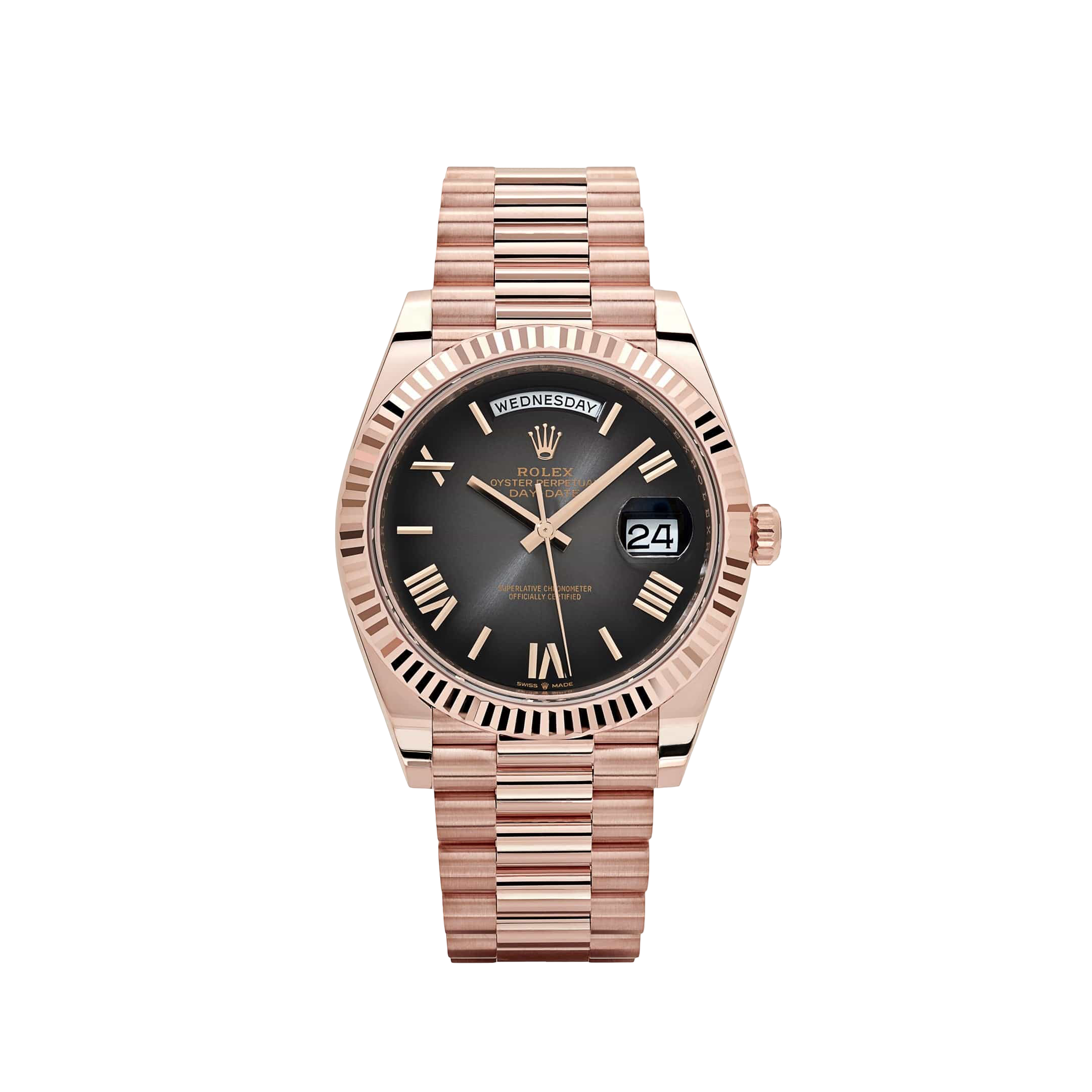 Rolex Day-Date 40 228235 Rose Gold Slate Ombre Dial (2025)