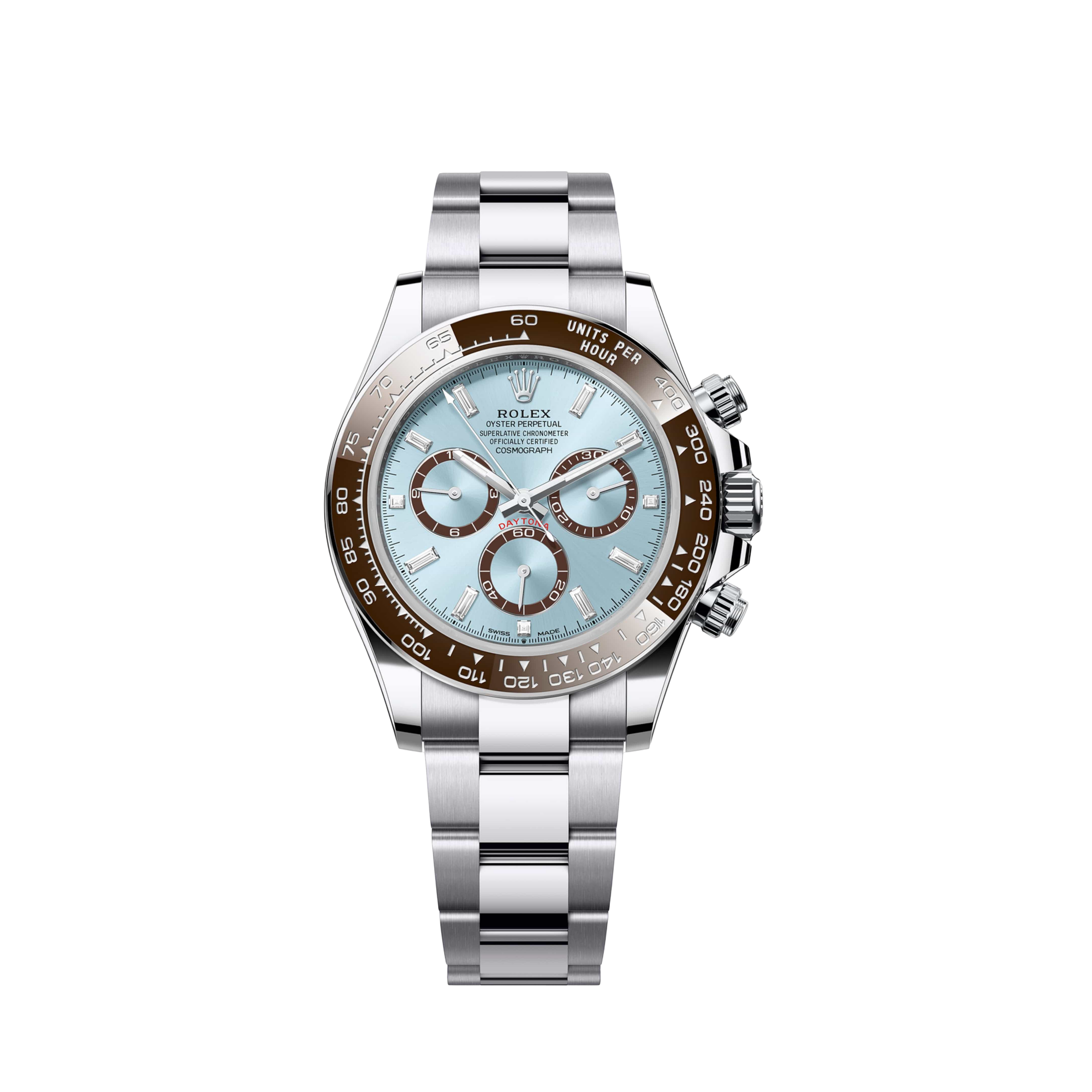 Rolex Daytona 126506 Platinum Ice Blue Diamond Baguette Dial (2023)