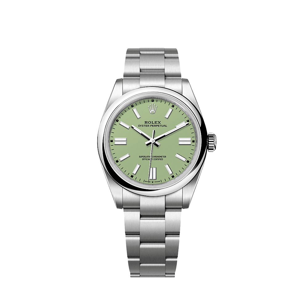Rolex Oyster Perpetual 41 134300 Stainless Steel Pistachio Dial (2025)
