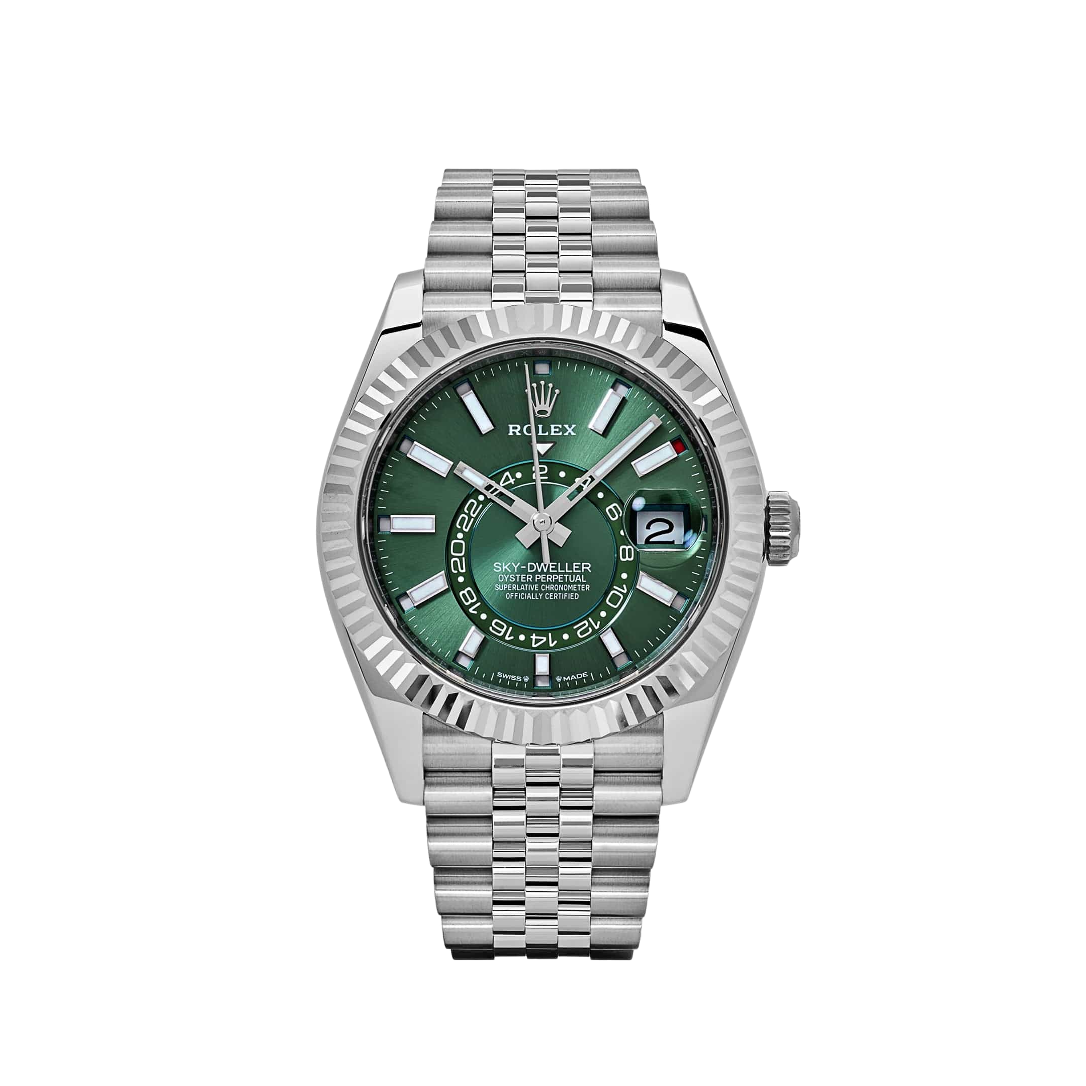 Rolex Sky-Dweller 336934 Stainless Steel Green Dial Jubilee (2024)