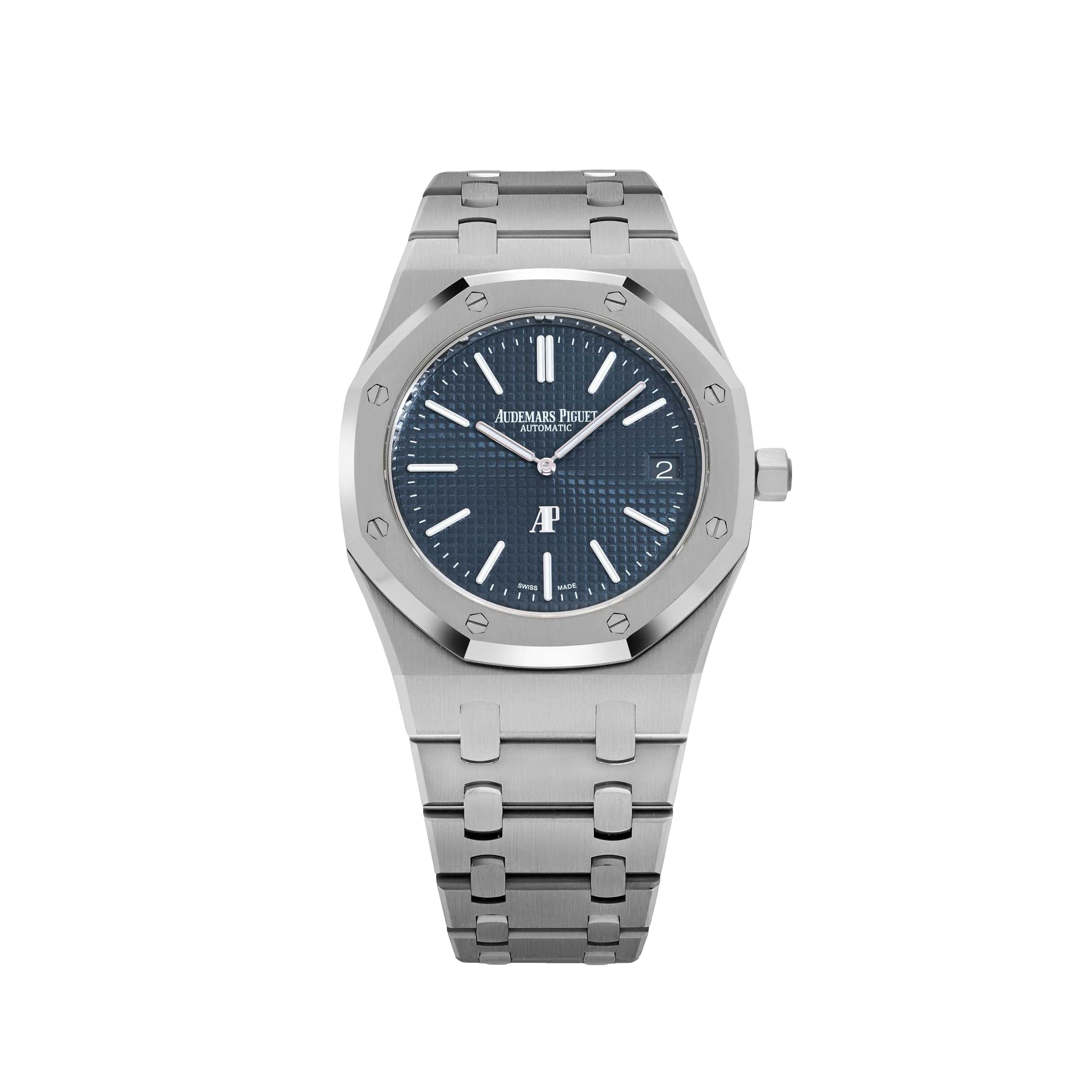 Audemars Piguet Royal Oak 15202ST.OO.1240ST.01 'Jumbo' Extra-Thin Stainless Steel Blue Dial (2020)